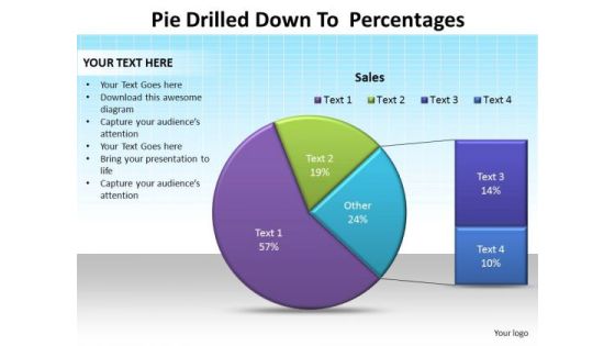 PowerPoint Data Driven Graphic Pie Drilled Down Ppt Theme PowerPoint Data Driven Graphic Pie Drilled Down Ppt Theme