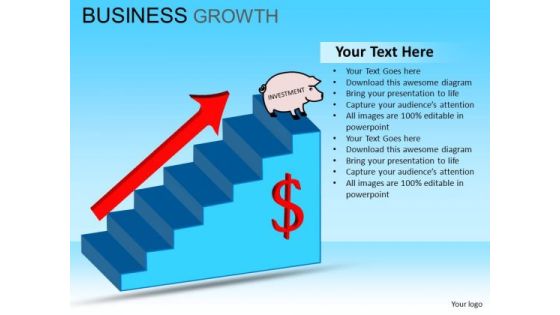 PowerPoint Design Business Growth Corporate Leadership Ppt Theme