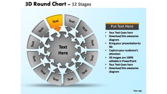 PowerPoint Design Leadership Pie Chart With Arrows Ppt Backgrounds PowerPoint Design Leadership Pie Chart With Arrows Ppt Backgrounds