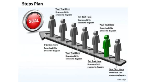 PowerPoint Design Slides Editable Steps Plan 7 Stages Style 5 Ppt Slide