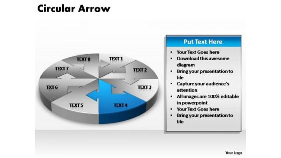 PowerPoint Design Slides Growth Circular Arrow Ppt Themes