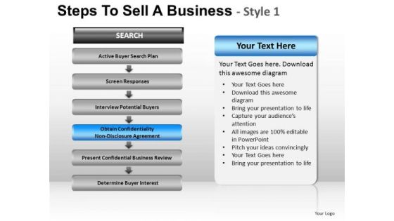 PowerPoint Design Slides Image Steps To Sell Ppt Layout