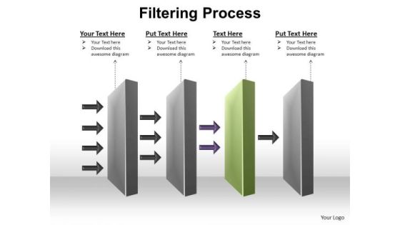 PowerPoint Design Slides Process Filtering Process Ppt Presentation