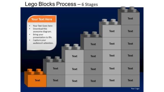 PowerPoint Design Slides Sales Lego Blocks Ppt Presentation