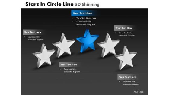 PowerPoint Design Slides Strategy Stars In Circle Ppt Process PowerPoint Design Slides Strategy Stars In Circle Ppt Process