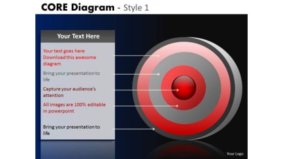 PowerPoint Designs Business Growth Core Diagram Ppt Themes