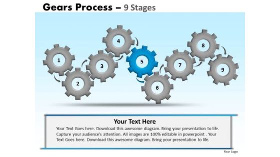 PowerPoint Designs Leadership Gears Ppt Slides