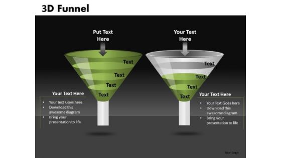 PowerPoint Funnel Diagram Comparison Slides Ppt Templates PowerPoint Funnel Diagram Comparison Slides Ppt Templates