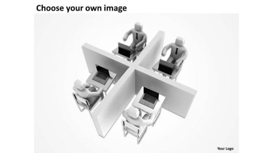 PowerPoint Graphics Business 3d Blue Men Communication Slides
