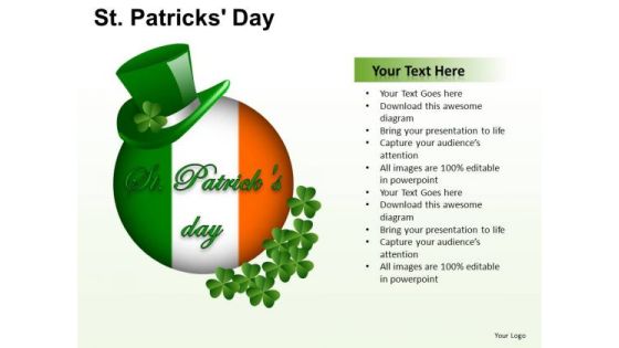 PowerPoint Ireland Flag Patricks Day Ppt Layout PowerPoint Ireland Flag Patricks Day Ppt Layout