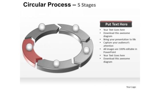 PowerPoint Layout Chart Circular Process Ppt Templates