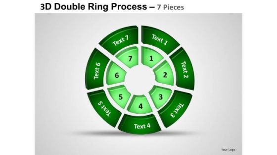 PowerPoint Layout Chart Double Ring Ppt Design Slides
