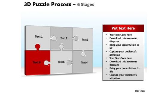 PowerPoint Layout Global Puzzle Process Ppt Template