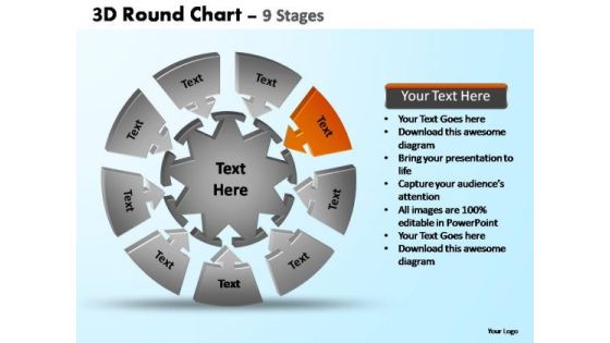 PowerPoint Layout Growth Pie Chart With Arrows Ppt Design PowerPoint Layout Growth Pie Chart With Arrows Ppt Design