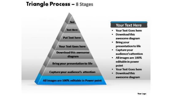 PowerPoint Layouts Chart Triangle Process Ppt Presentation