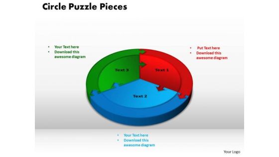 PowerPoint Layouts Circle Puzzle Pieces Business Ppt Slide Designs