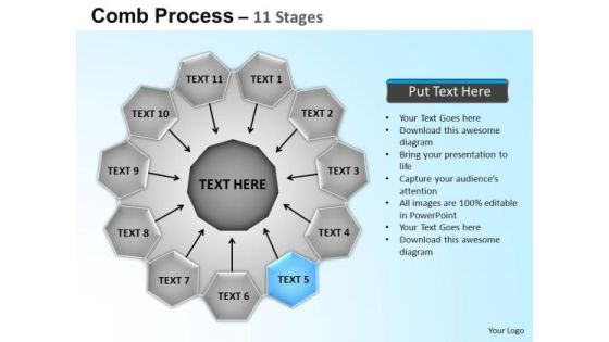 PowerPoint Layouts Circular Flow Diagram Ppt Template