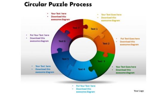 PowerPoint Layouts Circular Puzzle Process Chart Ppt Template PowerPoint Layouts Circular Puzzle Process Chart Ppt Template
