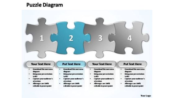 PowerPoint Layouts Download Business Stages Puzzle Ppt Backgrounds