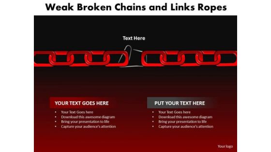 PowerPoint Layouts Success Weak Broken Chains Ppt Slides PowerPoint Layouts Success Weak Broken Chains Ppt Slides