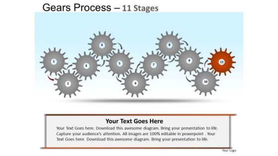 PowerPoint Presentation Company Gears Ppt Template
