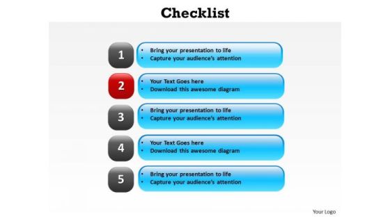PowerPoint Presentation Designs Strategy Check List Ppt Slide Designs