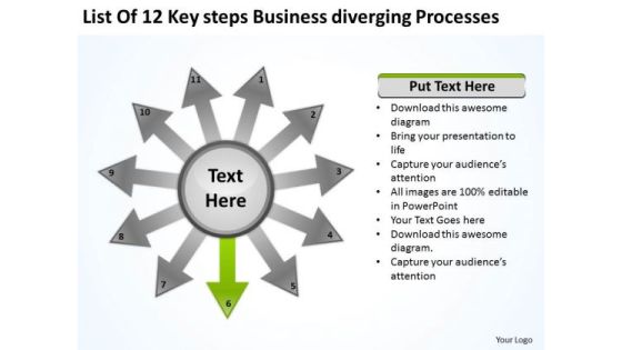 PowerPoint Presentation Diverging Processes Circular Flow Layout Network Slides PowerPoint Presentation Diverging Processes Circular Flow Layout Network Slides