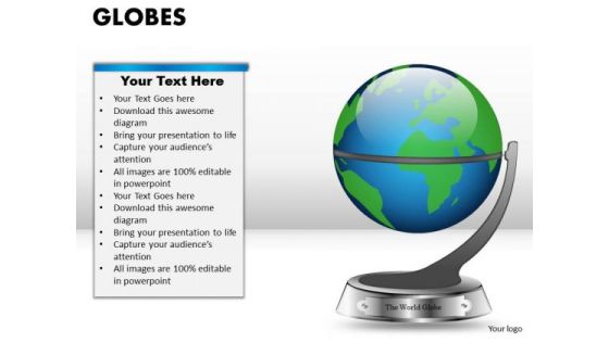 PowerPoint Presentation Leadership Globes Ppt Slides