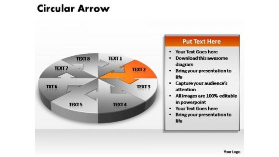 PowerPoint Presentation Sales Circular Arrow Ppt Template
