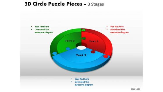 PowerPoint Process Company Circle Puzzle Ppt Slide