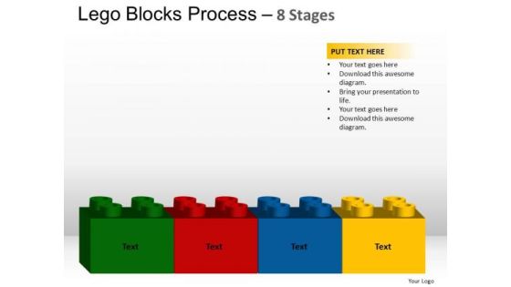 PowerPoint Process Company Lego Blocks Ppt Presentation