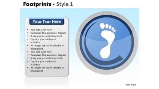 PowerPoint Process Corporate Growth Footprints Ppt Slides PowerPoint Process Corporate Growth Footprints Ppt Slides