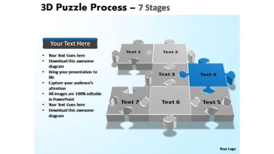 PowerPoint Process Education Puzzle Process Ppt Templates