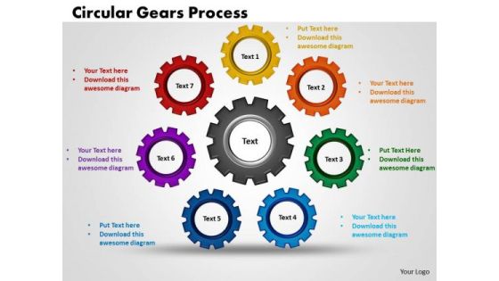 PowerPoint Process Gears Process Chart Ppt Template