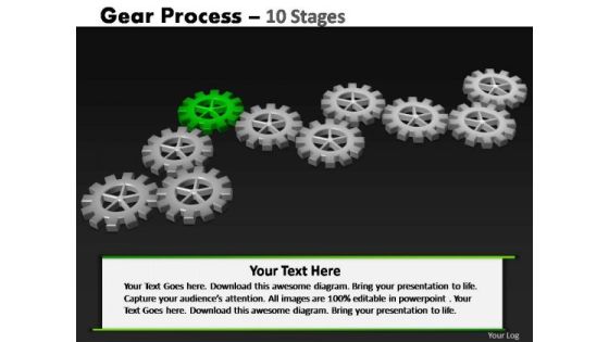 PowerPoint Process Graphic Gears Process Ppt Design
