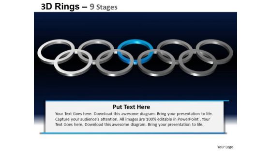 PowerPoint Process Image Rings Ppt Template