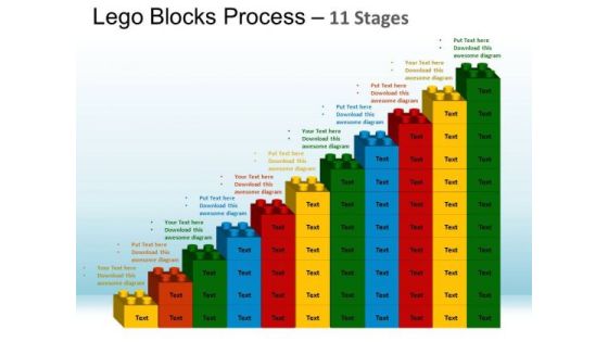 PowerPoint Process Leadership Lego Blocks Ppt Design