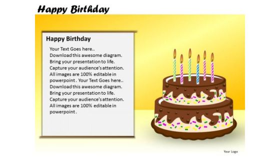 PowerPoint Slide Corporate Designs Happy Birthday Ppt Presentation