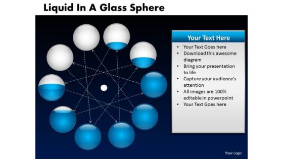 PowerPoint Slide Designs Corporate Leadership Liquid In A Glass Sphere Ppt Design Slides