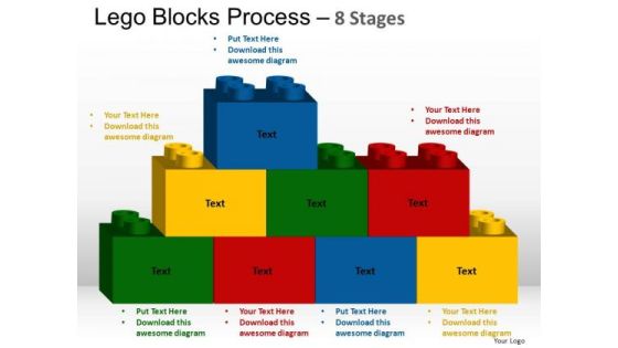 PowerPoint Slide Designs Sales Lego Blocks Ppt Template