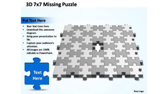 PowerPoint Slide Success 7x7 Missing Puzzle Piece Template Ppt Designs PowerPoint Slide Success 7x7 Missing Puzzle Piece Template Ppt Designs