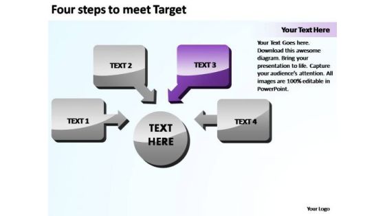 PowerPoint Slide Success Four Steps To Meet Target Ppt Design PowerPoint Slide Success Four Steps To Meet Target Ppt Design