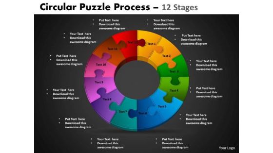 PowerPoint Slidelayout Cycle Process Circular Puzzle Ppt Template PowerPoint Slidelayout Cycle Process Circular Puzzle Ppt Template