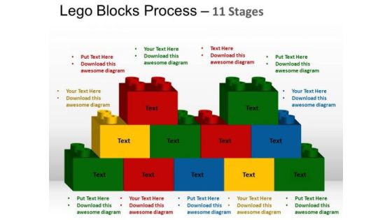 PowerPoint Slidelayout Strategy Lego Blocks Ppt Slide Designs