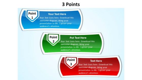 PowerPoint Slides Business 3 Points Ppt Templates