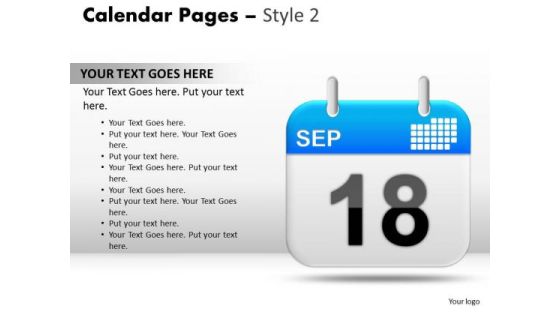 PowerPoint Slides Calendar 18 Sep Process Ppt Slide Designs PowerPoint Slides Calendar 18 Sep Process Ppt Slide Designs