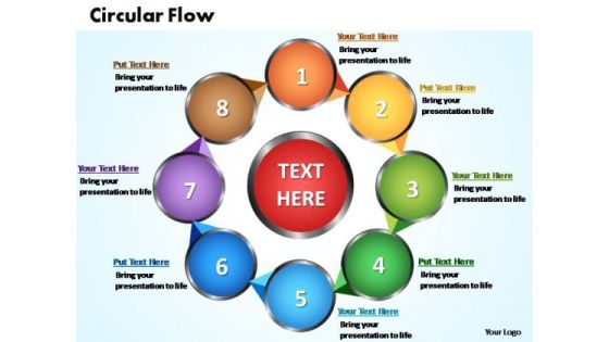 PowerPoint Slides Circular Flow Chart Ppt Templates