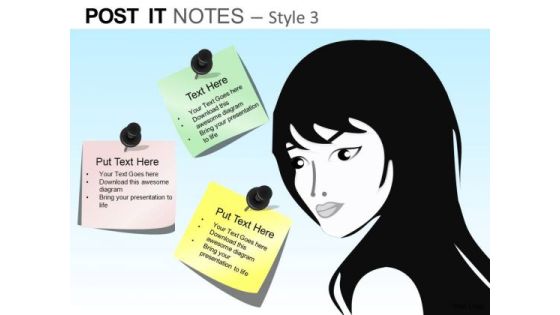 PowerPoint Slides Executive Leadership Post It Notes Style 3 Ppt 9