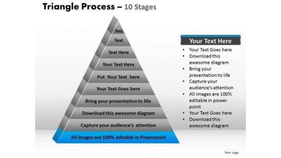 PowerPoint Slides Leadership Triangle Process Ppt Backgrounds