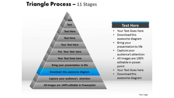 PowerPoint Slides Leadership Triangle Process Ppt Template